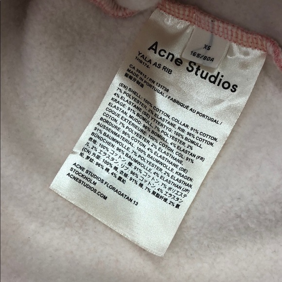 Acne studios Yala hoodie XS Pink Melange - Picture 6 of 7